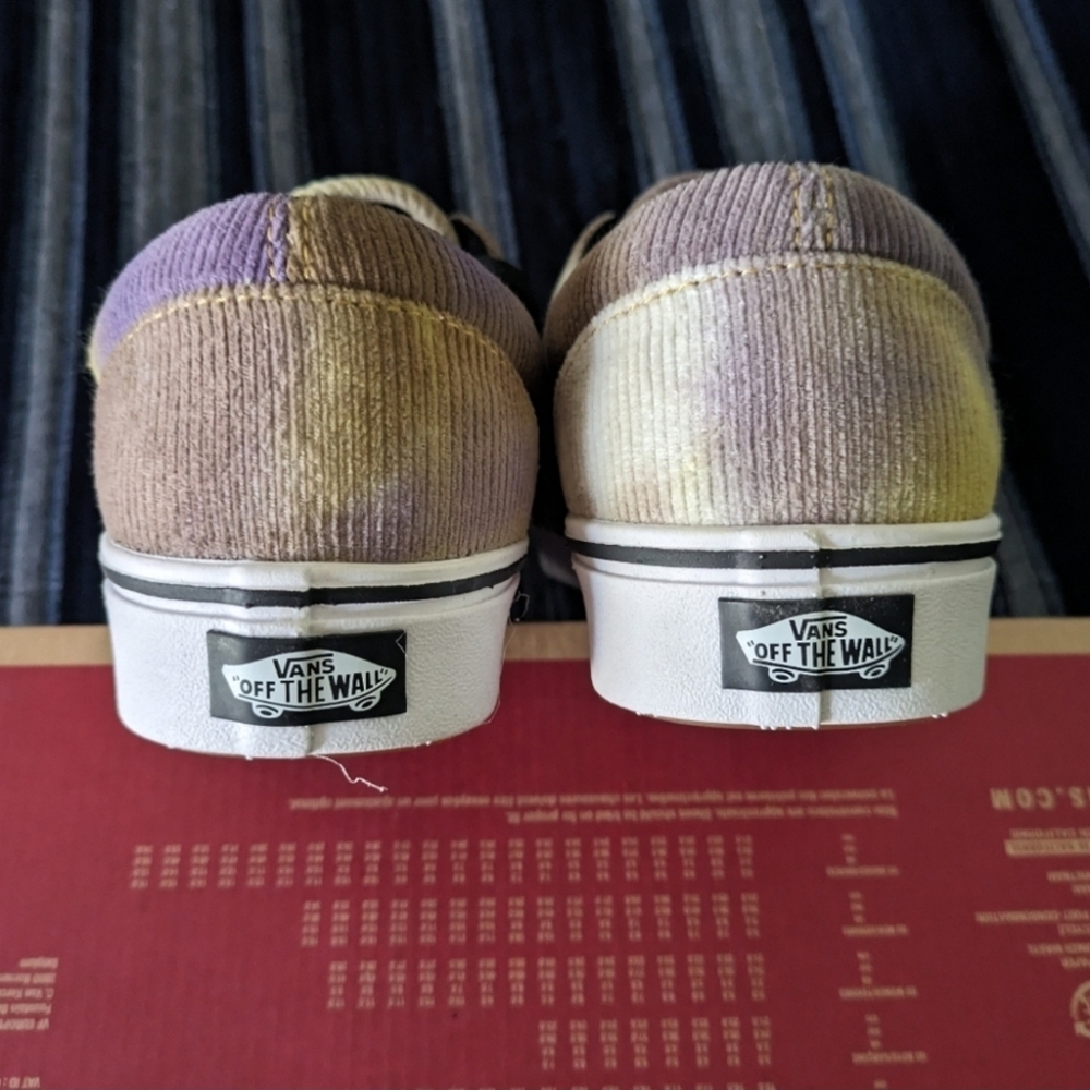 Vans Comfycush Era Women Blotched Purple and Yellow Velvet VNOA392QD 042025 - Picture 10 of 10